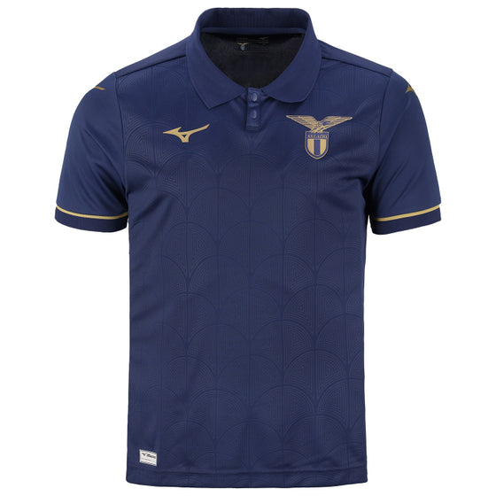 Lazio 2026/27 Third Jersey – Navy Blue & Gold Mizuno Fan Shirt