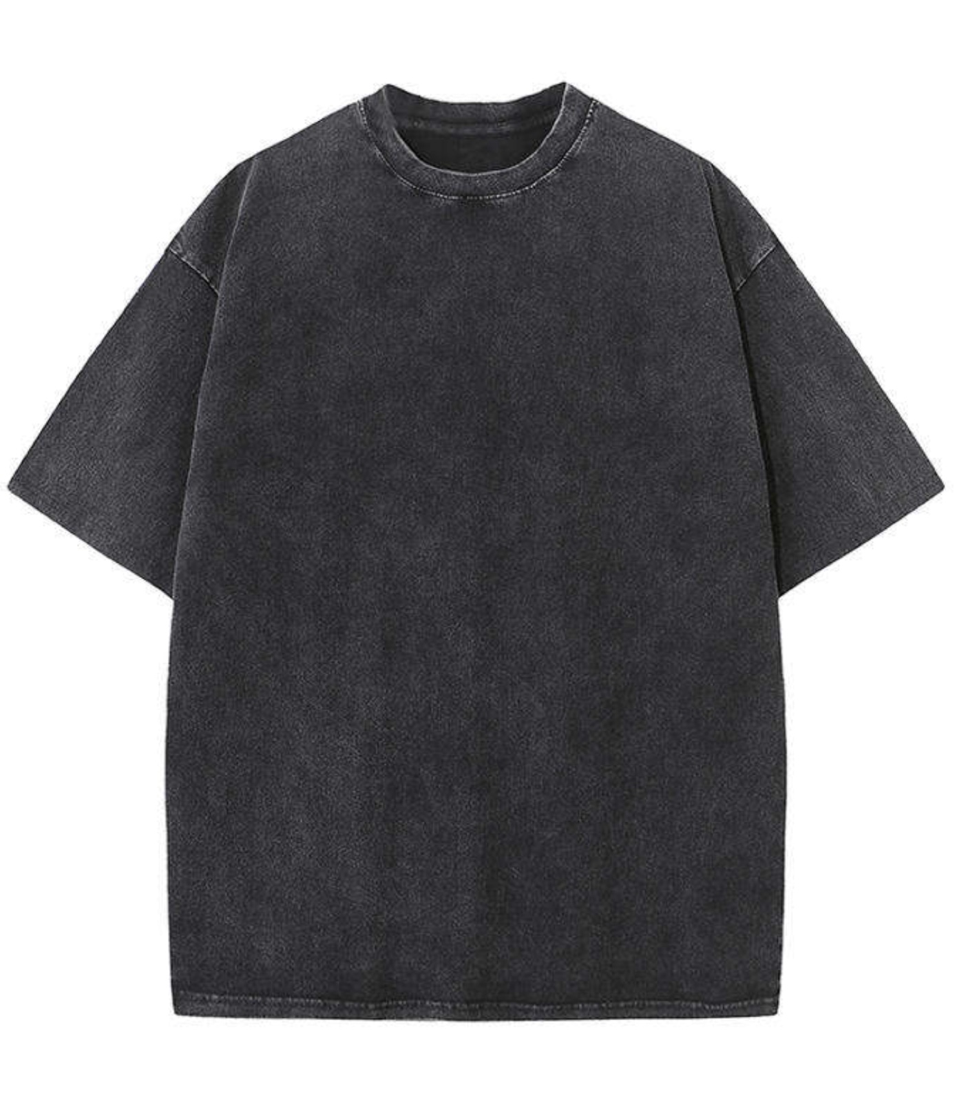 Oversized Washed Tee — Washed Black